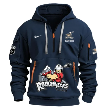 Nike Calgary Roughnecks Hoodie Half Zipper National Lacrosse League HONLL290724A01CGYNK