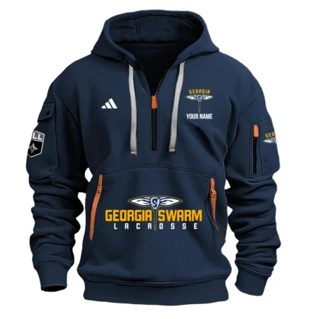 Adidas Georgia Swarm Hoodie Half Zipper National Lacrosse League HONLL290724A01GEOAD