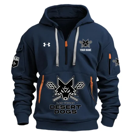 Under Armour Las Vegas Desert Dogs Hoodie Half Zipper National Lacrosse League HONLL290724A01LVDUA