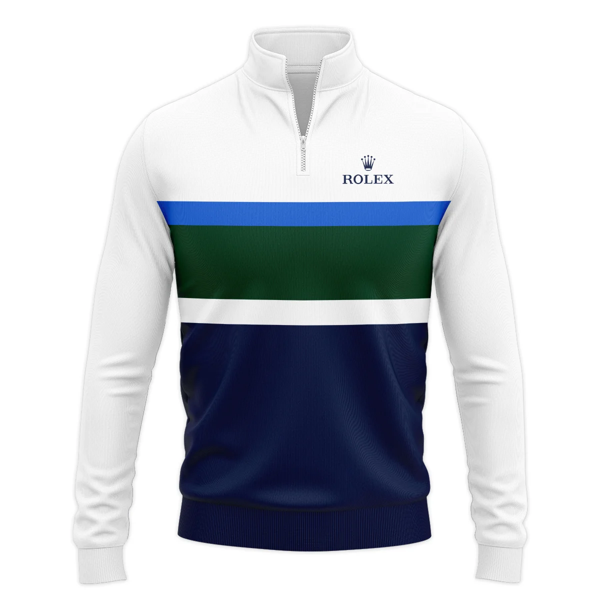 Brand Rolex Golf Sport White Background Quarter-Zip Jacket All Over Prints HOBR060724A01ROXSWZ