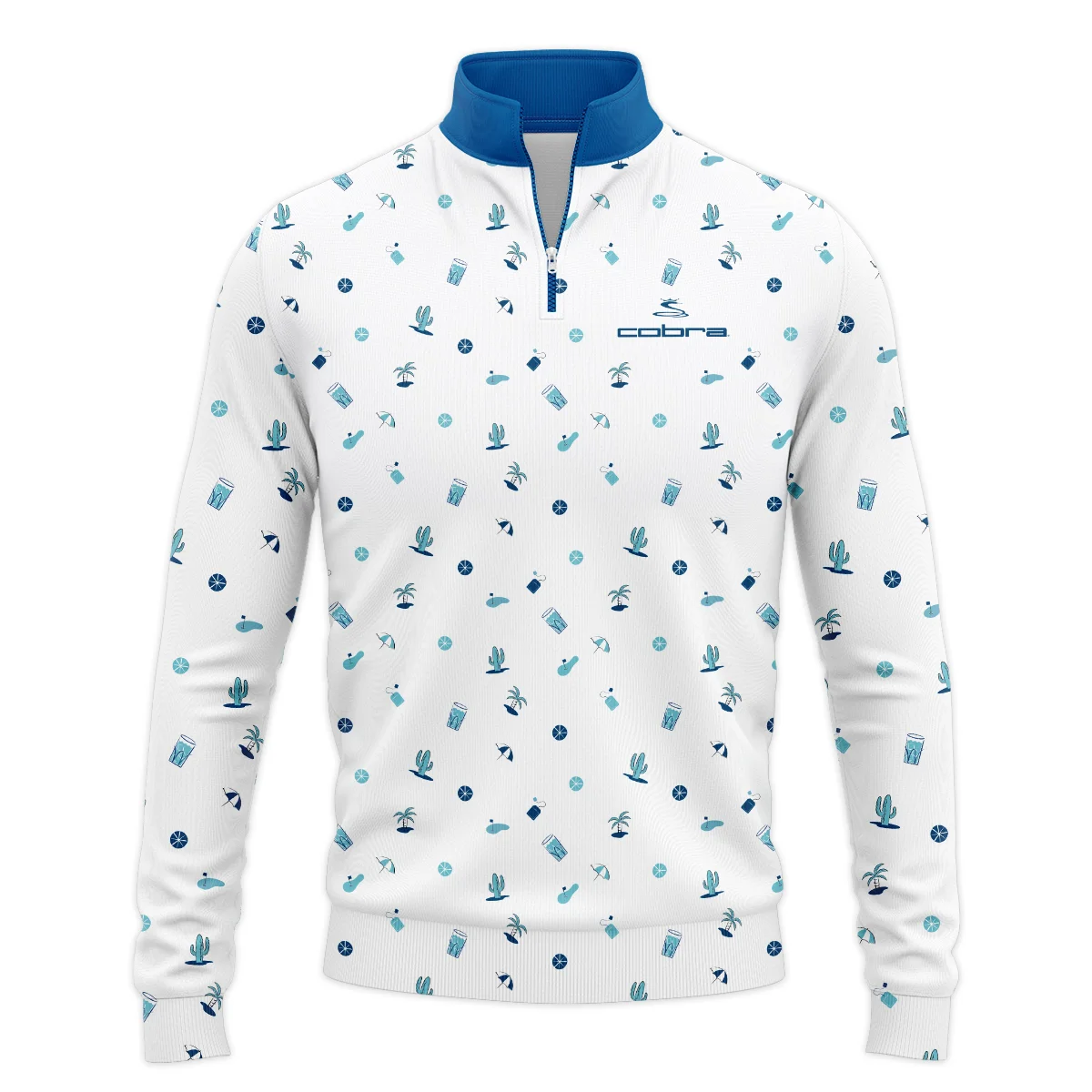 Cobra Golf Brand Golf Sport Pattern White Background Quarter-Zip Jacket All Over Prints HOBR060724A02CBRSWZ