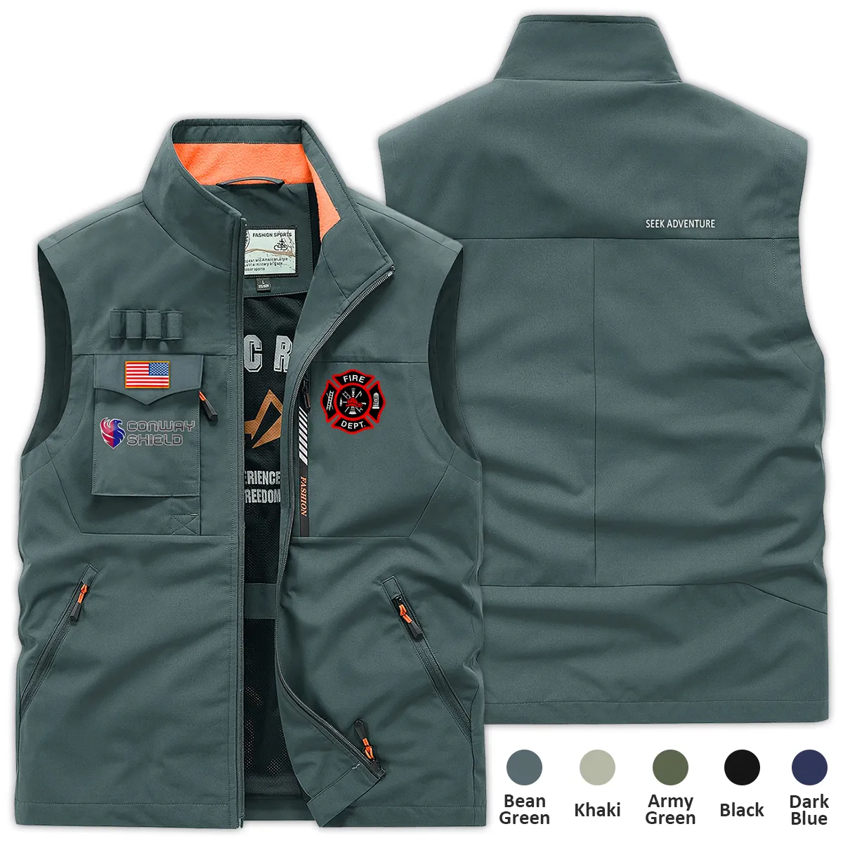 Special Release Conway Shield x Firefighter Patriot Day Outdoor Sleeveless Vest BLFF130724A2CS