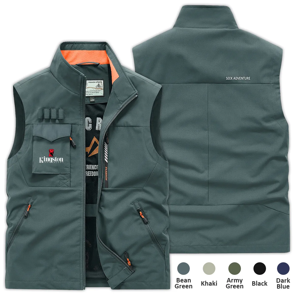 Special Release Nature Photography x Kingston Brand Outdoor Sleeveless Vest BLNP170724A1KS