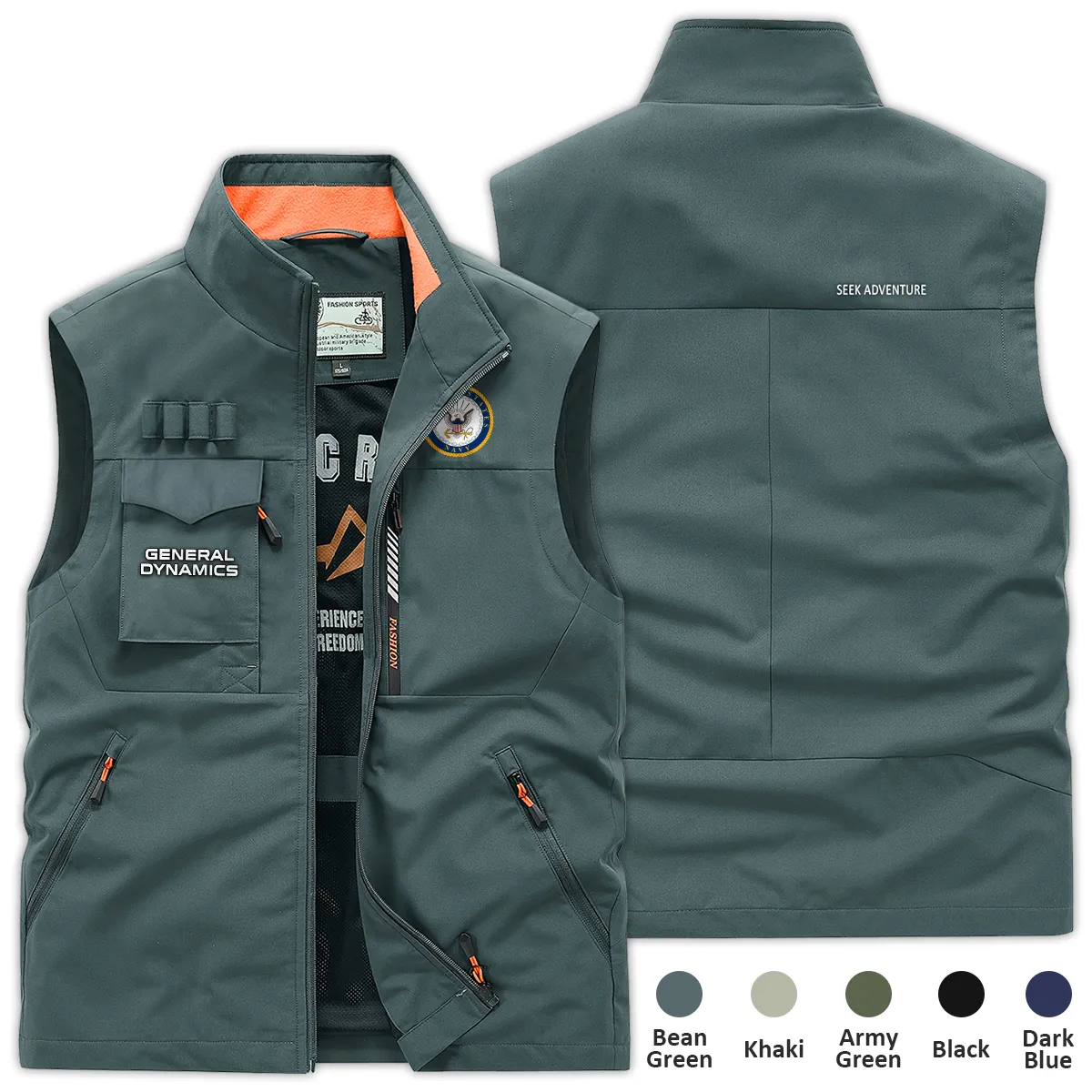 Special Release General Dynamics x US Military Branch Outdoor Sleeveless Vest BLVTR120724A1GD