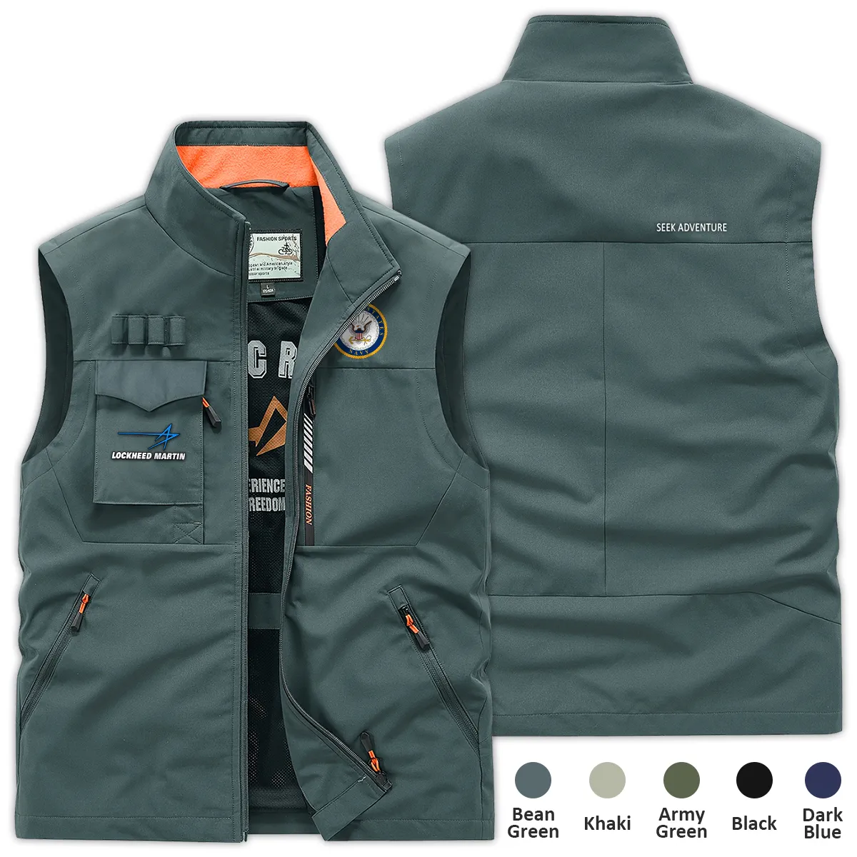 Special Release Lockheed Martin x US Military Branch Outdoor Sleeveless Vest BLVTR120724A1LM