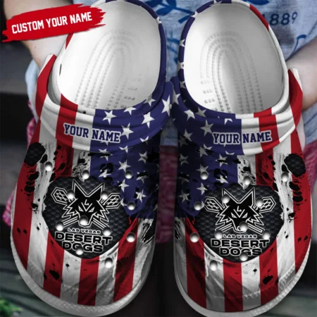 Personalized USA Flag Las Vegas Desert Dogs Classic Crocs All Over Print HONLL310724C01LVD