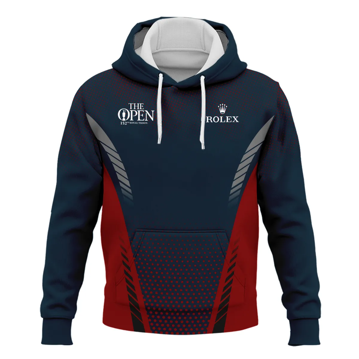 Special Release Dark Blue Red Rolex 152nd Open Championship Hoodie Shirt All Over Prints BLTOP090724A2ROXHD