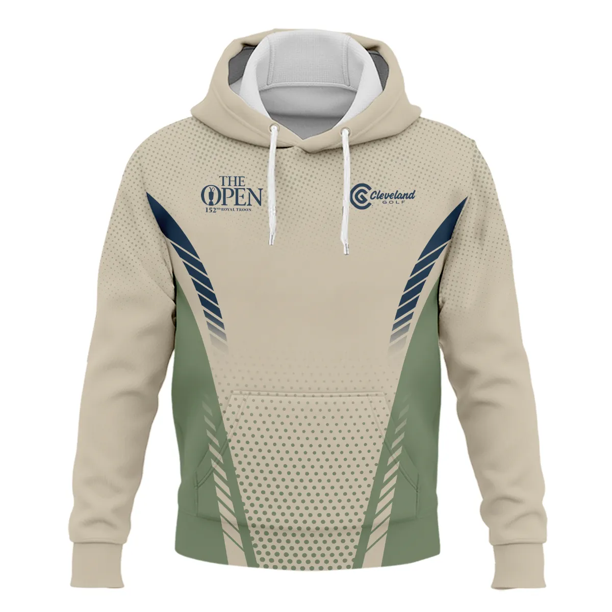 Special Release Tan Green Cleveland Golf Golf 152nd Open Championship Hoodie Shirt All Over Prints BLTOP090724A3CLEHD