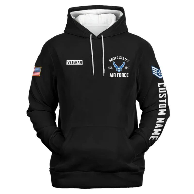 Dont Mess With America Veteran U.S. Air Force Apparel All Over Prints BLVTR240724A1AF - Hoodie