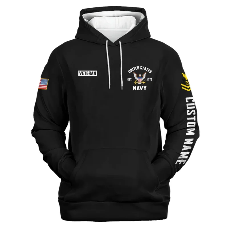 Dont Mess With America Veteran U.S. Navy Apparel All Over Prints BLVTR240724A1NV - Hoodie