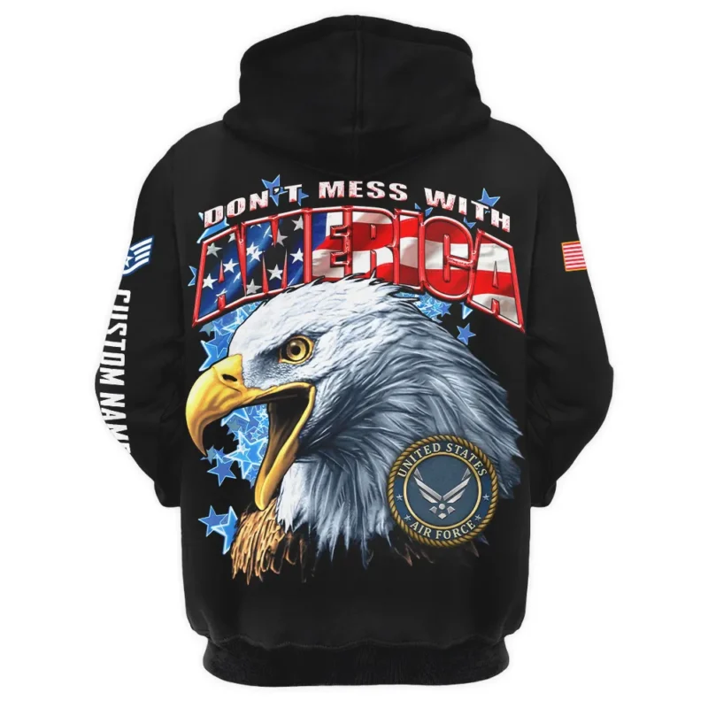 Dont Mess With America Veteran U.S. Air Force Apparel All Over Prints BLVTR240724A1AF - Hoodie