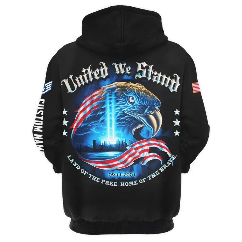 United We Stand 09-11-2001 Veteran U.S. Air Force Apparel All Over Prints BLVTR240724A2AF - Hoodie