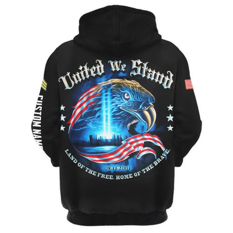 United We Stand 09-11-2001 Veteran U.S. Army Apparel All Over Prints BLVTR240724A2AM - Zip Hoodie