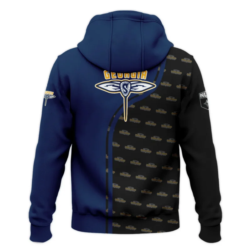 Color Lacrosse Player Background Zipper Hoodie Georgia Swarm NLL All Over Prints HONLL290724A01GEOZHD