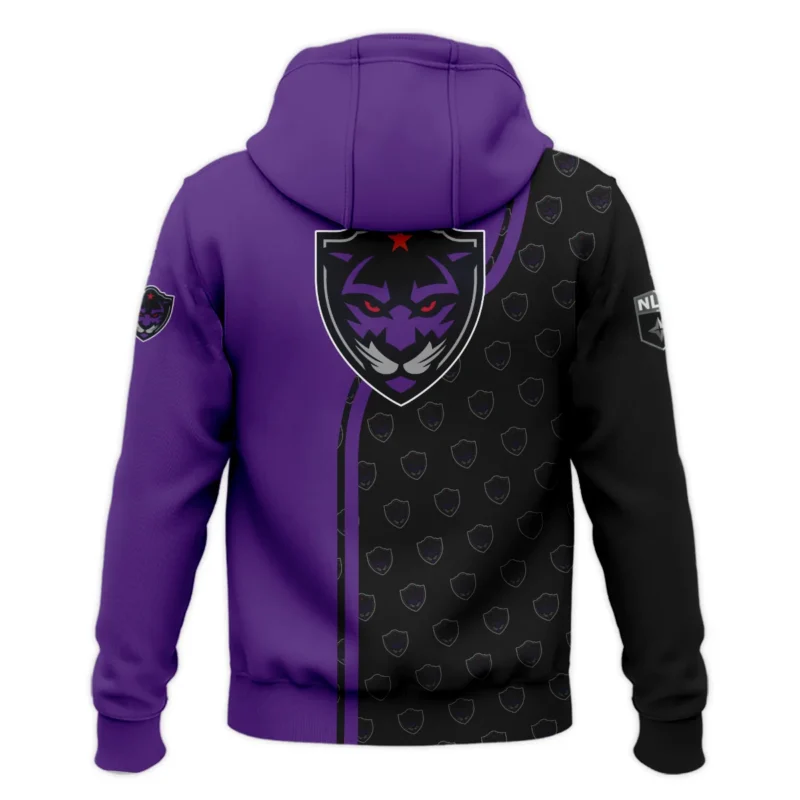 Color Lacrosse Player Background Zipper Hoodie Panther City Lacrosse NLL All Over Prints HONLL290724A01PCLZHD