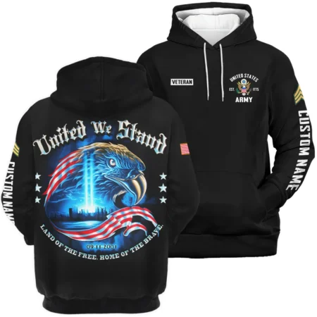 United We Stand 09-11-2001 Veteran U.S. Army Apparel All Over Prints BLVTR240724A2AM - Hoodie