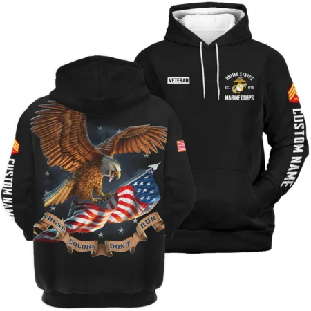 These Colors Dont Run Veteran U.S. Marine Corps Apparel All Over Prints BLVTR240724A3MC - Hoodie