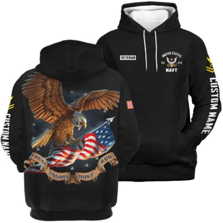 These Colors Dont Run Veteran U.S. Navy Apparel All Over Prints BLVTR240724A3NV - Hoodie