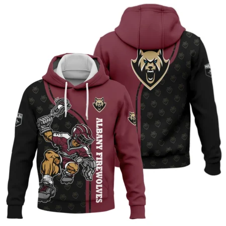 Color Lacrosse Player Background Hoodie Albany FireWolves NLL All Over Prints HONLL290724A01ALBHD