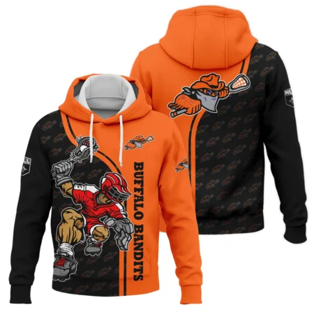 Color Lacrosse Player Background Hoodie Buffalo Bandits NLL All Over Prints HONLL290724A01BUFHD