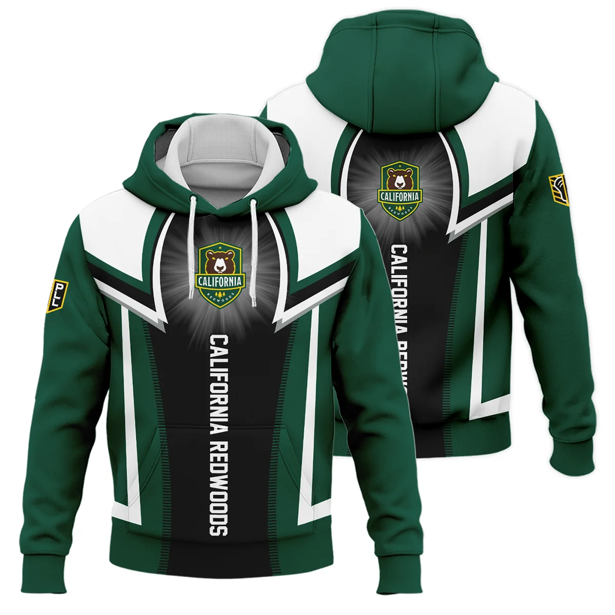 Background Color Mix Hoodie California Redwoods Premier Lacrosse League All Over Prints HOPLL220724A01CALHD