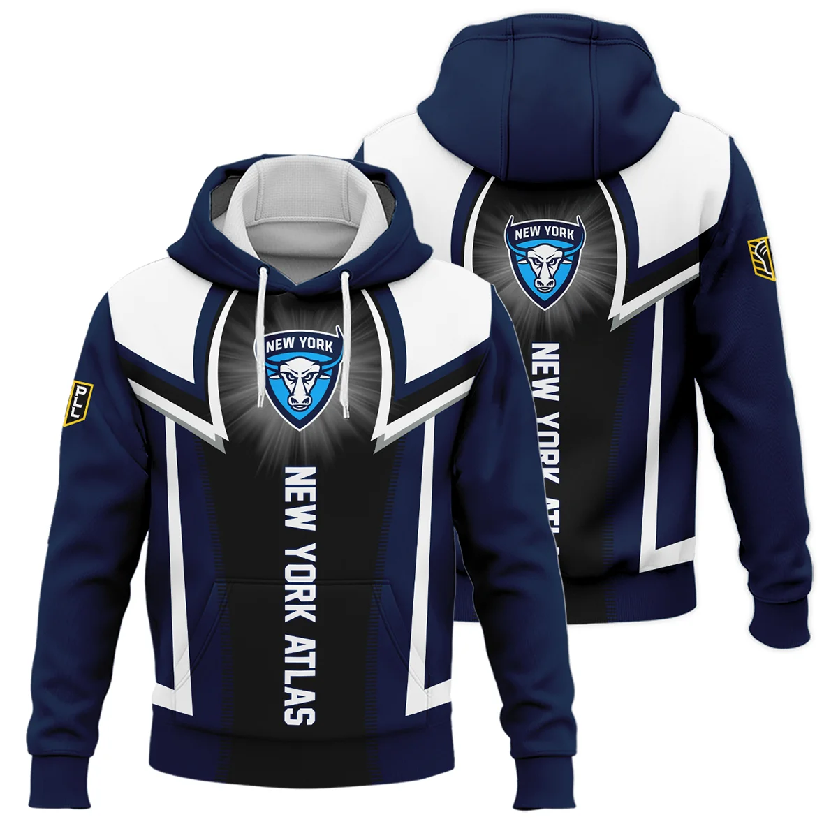 Background Color Mix Hoodie New York Atlas Premier Lacrosse League All Over Prints HOPLL220724A01NYAHD