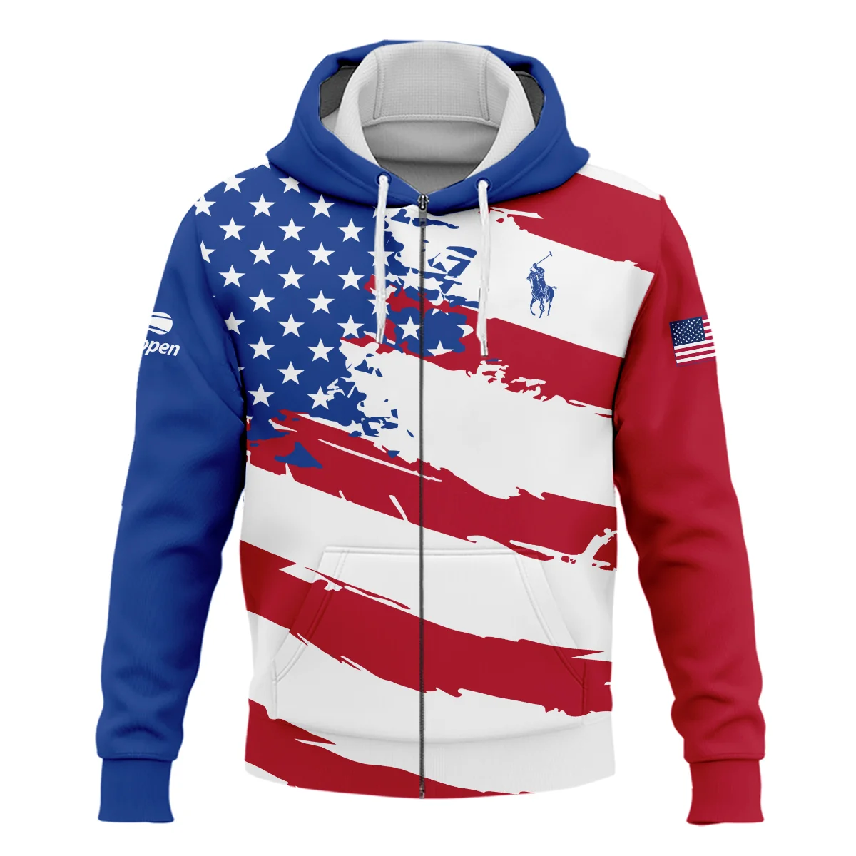 Sport Ralph Lauren US Open Tennis Zipper Hoodie Shirt All Over Prints HOTN060724A1RLZHD