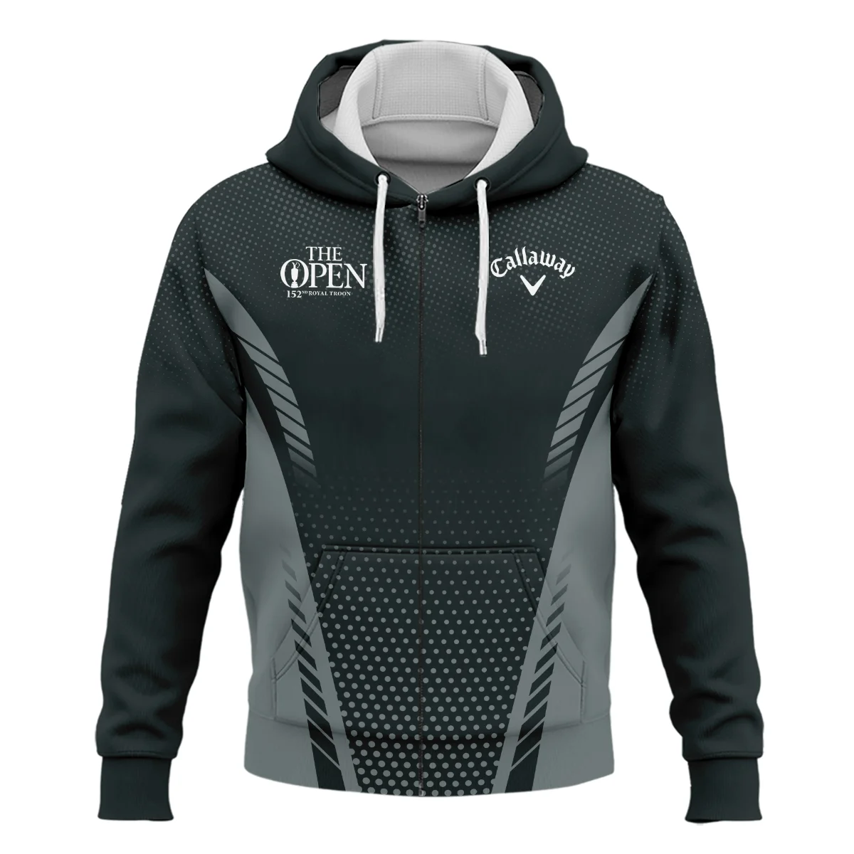 Golf Sport Dark Green ColorCallaway 152nd Open Championship Zipper Hoodie Shirt All Over Prints QTTOP090724A1CLWZHD