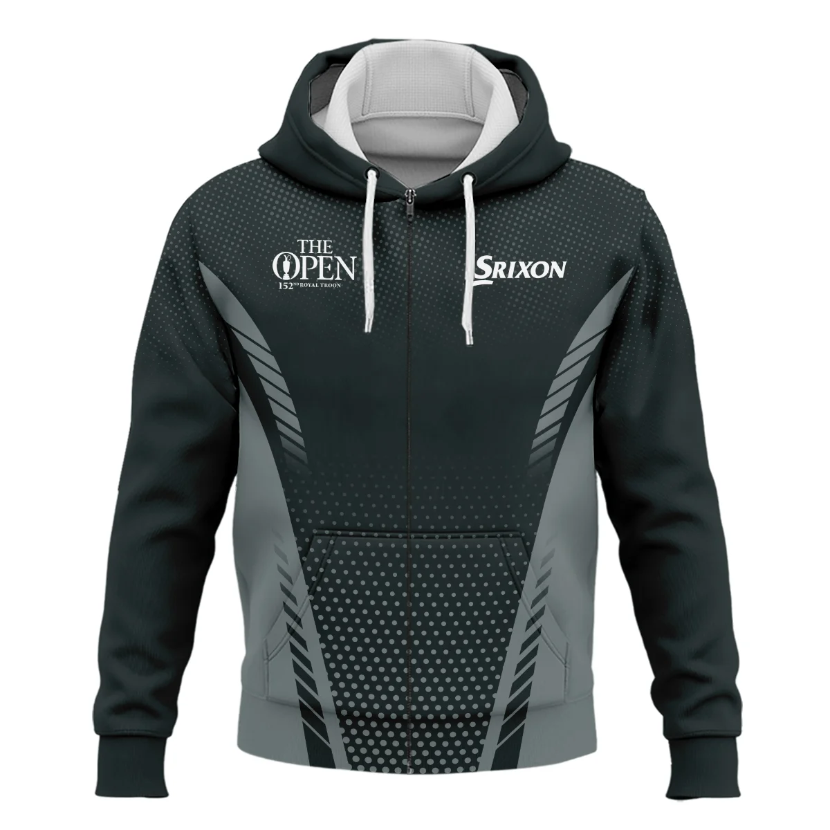 Golf Sport Dark Green Color Srixon Golf 152nd Open Championship Zipper Hoodie Shirt All Over Prints QTTOP090724A1SRZHD