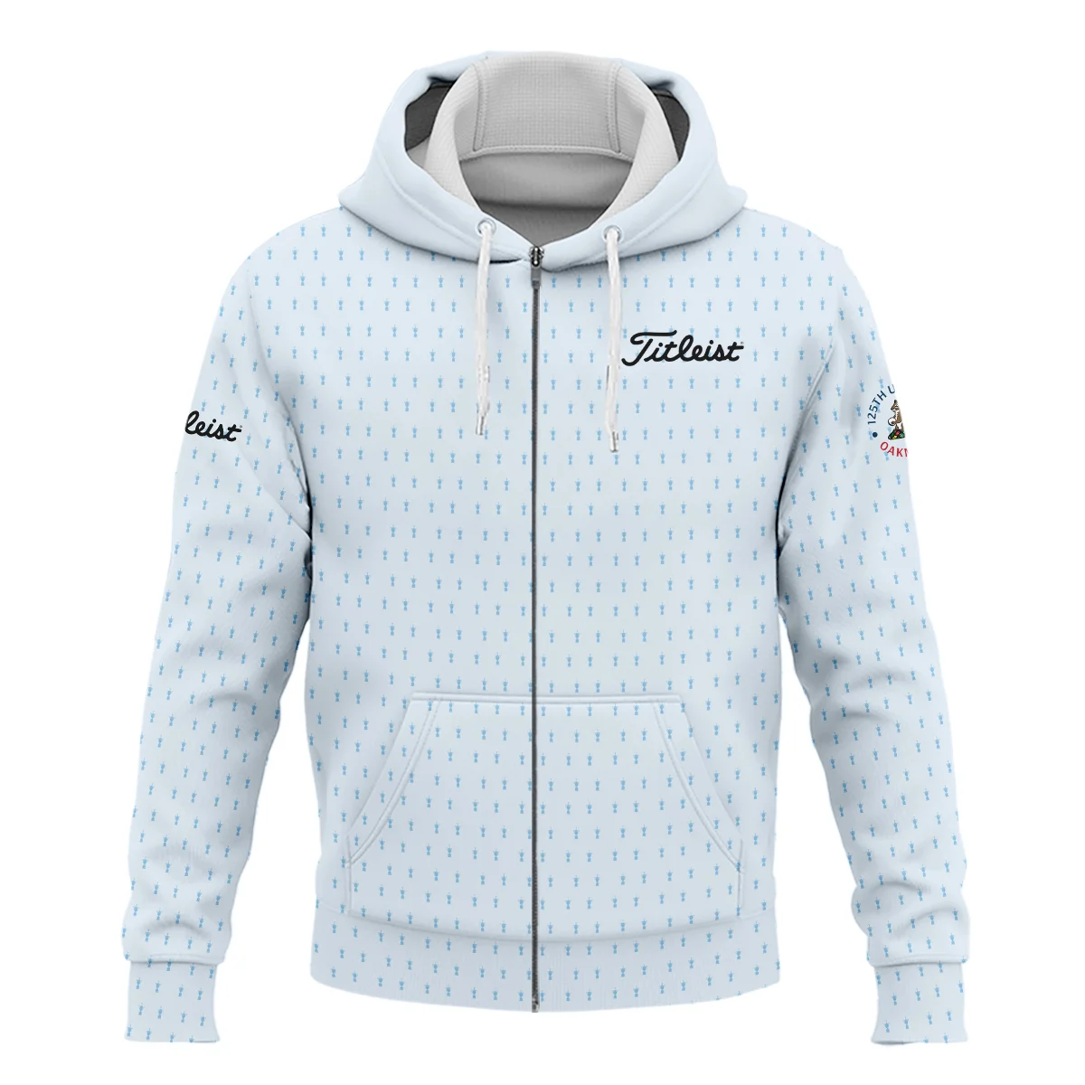 Special Release Light Blue Titleist 125th U.S. Open Oakmont Zipper Hoodie Shirt All Over Prints QTUSM8724A2TLZHD