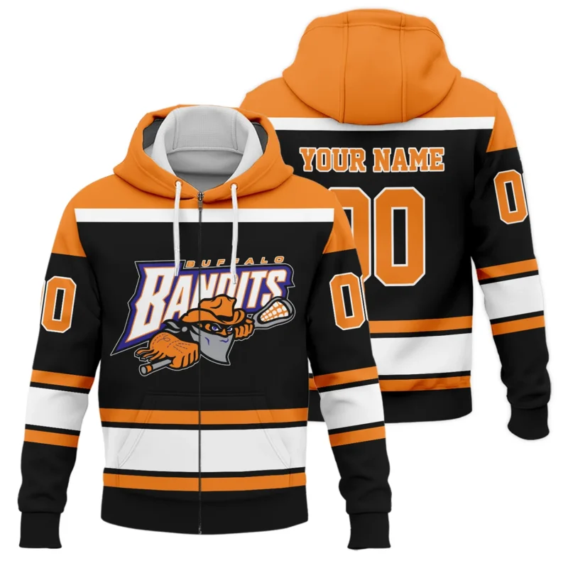 Color Mix Bacground Zipper Hoodie Buffalo Bandits NLL All Over Prints HONLL270724A01BUFZHD