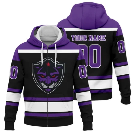 Color Mix Bacground Zipper Hoodie Panther City Lacrosse NLL All Over Prints HONLL270724A01PCLZHD