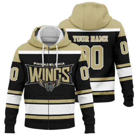 Color Mix Bacground Zipper Hoodie Philadelphia Wings NLL All Over Prints HONLL270724A01PHIZHD