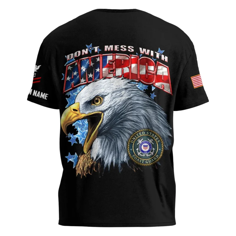 Dont Mess With America Veteran U.S. Coast Guard Apparel All Over Prints BLVTR240724A1CG - T Shirt