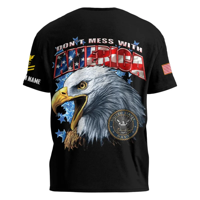 Dont Mess With America Veteran U.S. Navy Apparel All Over Prints BLVTR240724A1NV - T Shirt