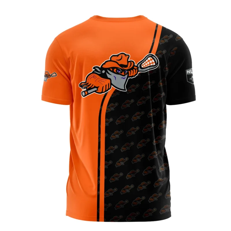 Color Lacrosse Player Background T-Shirt Buffalo Bandits NLL All Over Prints HONLL290724A01BUFTS