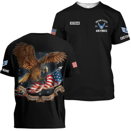 These Colors Dont Run Veteran U.S. Air Force Apparel All Over Prints BLVTR240724A3AF - T Shirt