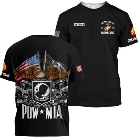 POW MIA All Gave Some Some Gave All Veteran U.S. Marine Corps Apparel All Over Prints BLVTR260724A1MC - T Shirt