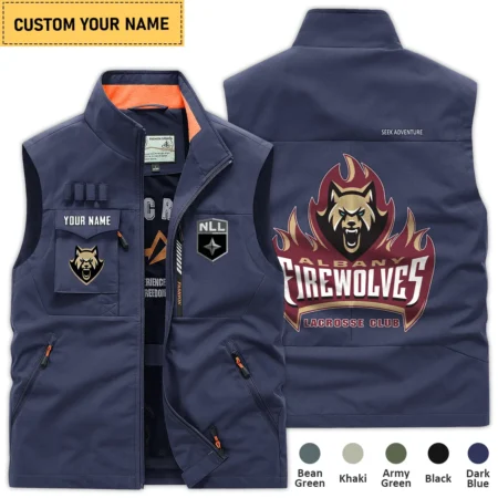 New Release Albany FireWolves National Hockey League Outdoor Sleeveless Vest QTLC30724A1ALB