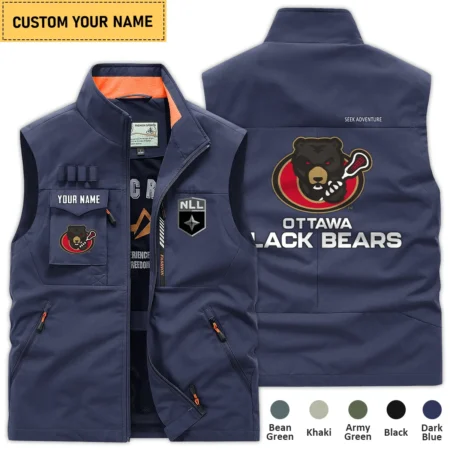 New Release Ottawa Black Bears National Hockey League Outdoor Sleeveless Vest QTLC30724A1OBB