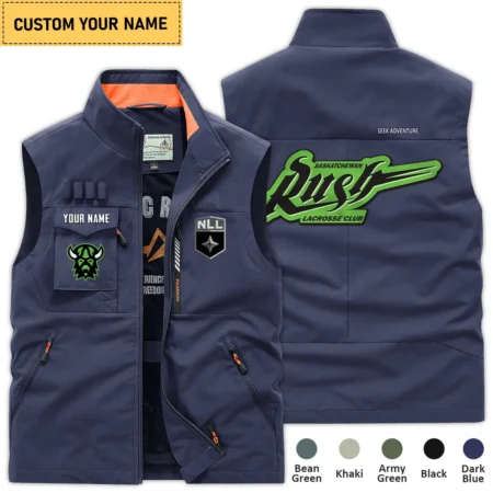 New Release Saskatchewan Rush National Hockey League Outdoor Sleeveless Vest QTLC30724A1SAS