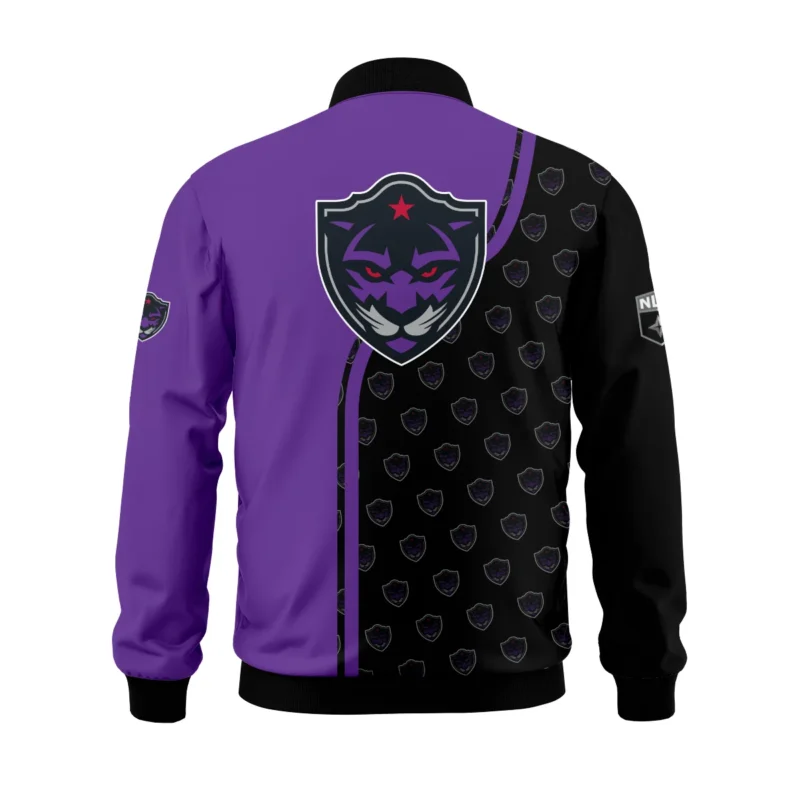 Color Lacrosse Player Background Bomber Jacket  Panther City Lacrosse NLL All Over Prints HONLL290724A01PCLBB