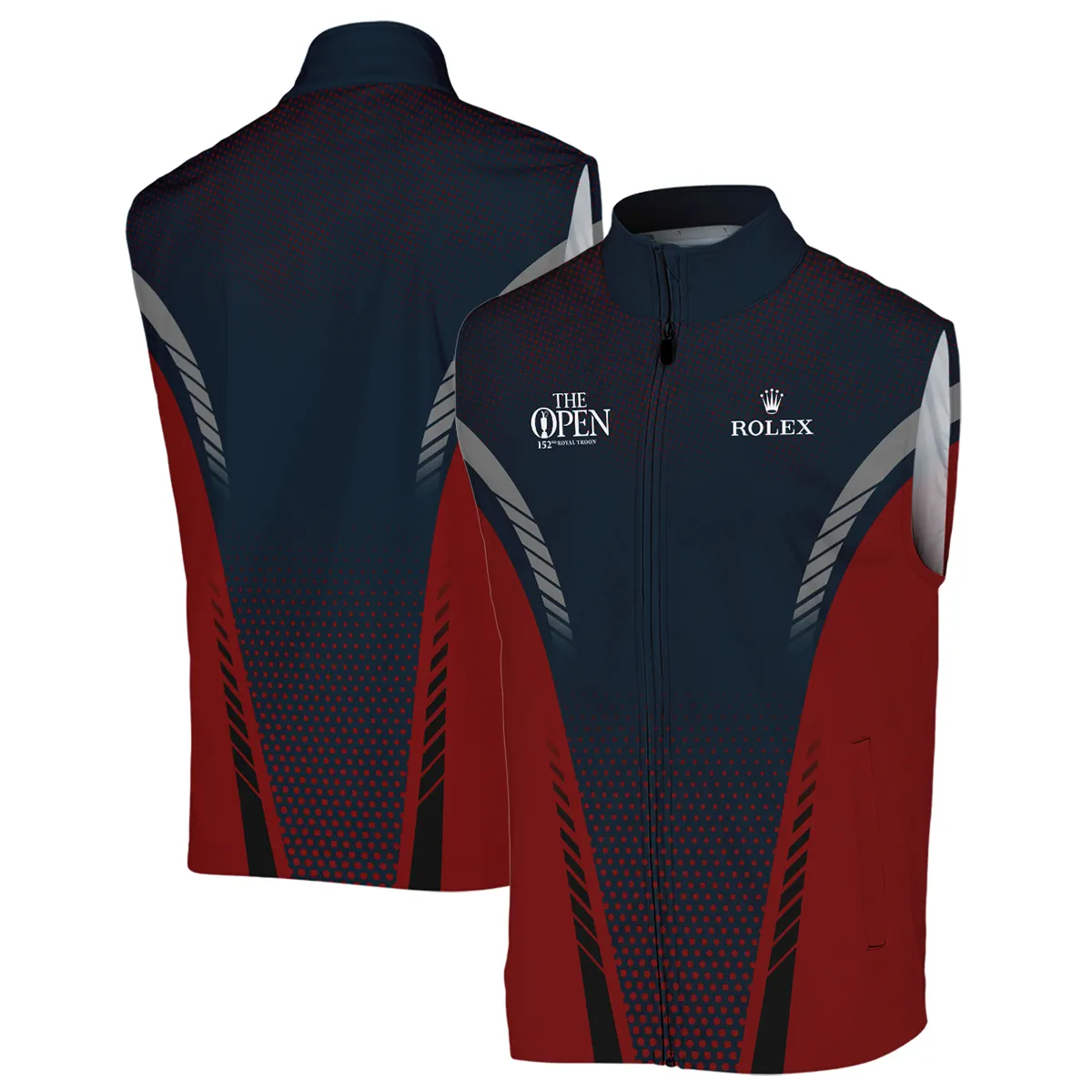 Special Release Dark Blue Red Rolex 152nd Open Championship Sleeveless Jacket All Over Prints BLTOP090724A2ROXSJK