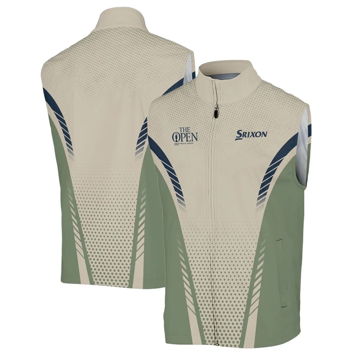 Special Release Tan Green Srixon Golf 152nd Open Championship Sleeveless Jacket All Over Prints BLTOP090724A3SRISJK