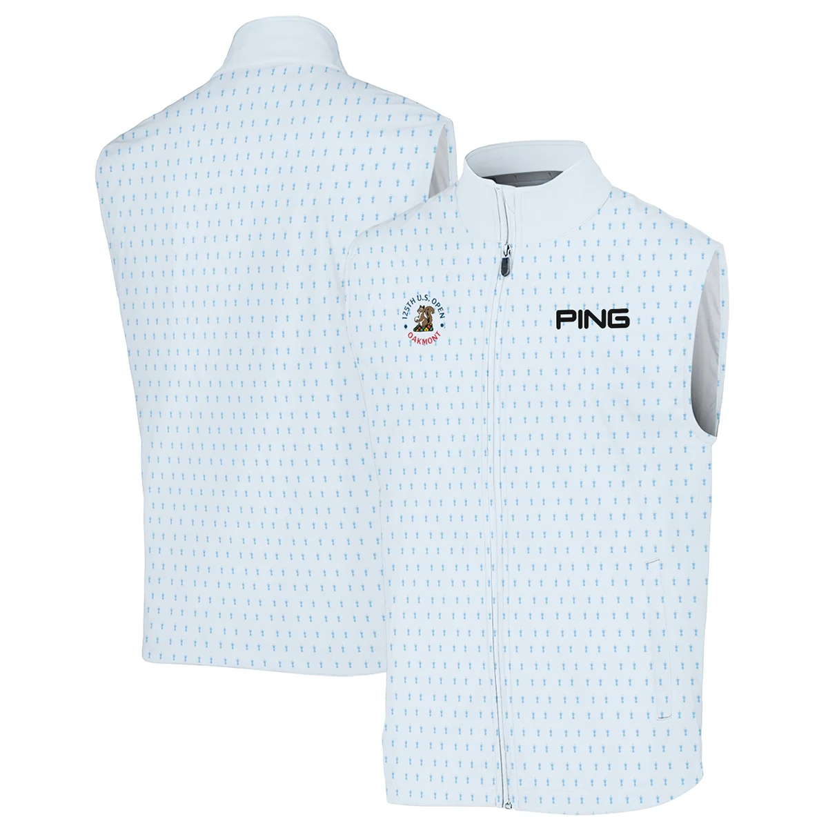 Special Release Light Blue Ping 125th U.S. Open Oakmont Sleeveless Jacket All Over Prints QTUSM8724A2PISJK