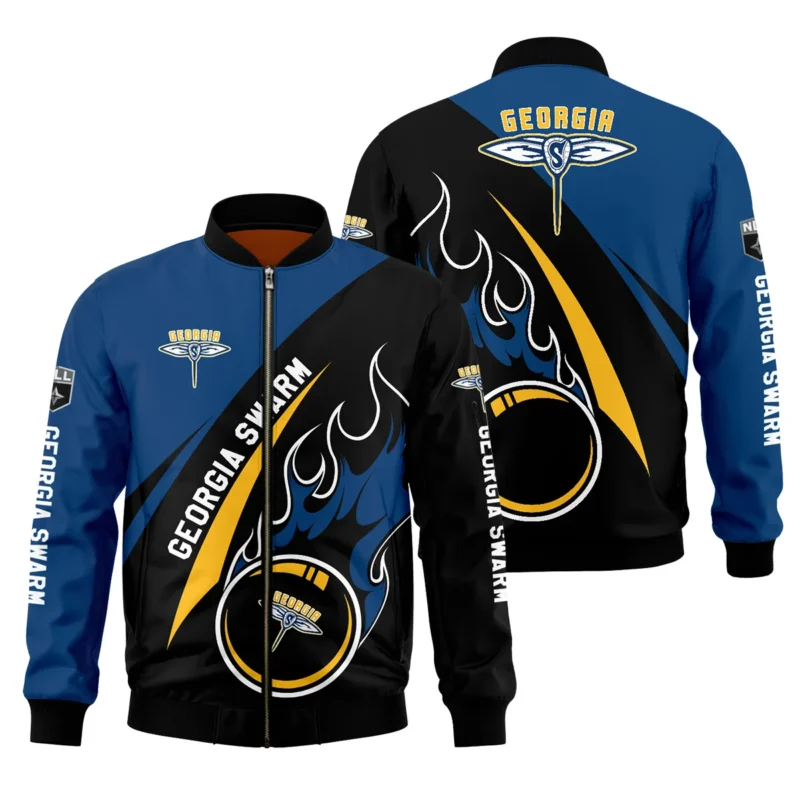 Gift For Fans Bomber Jacket  Georgia Swarm National Lacrosse League All Over Prints HONLL260724A01GEOBB