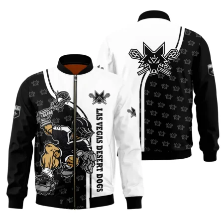 Color Lacrosse Player Background Bomber Jacket  Las Vegas Desert Dogs NLL All Over Prints HONLL290724A01LVDBB