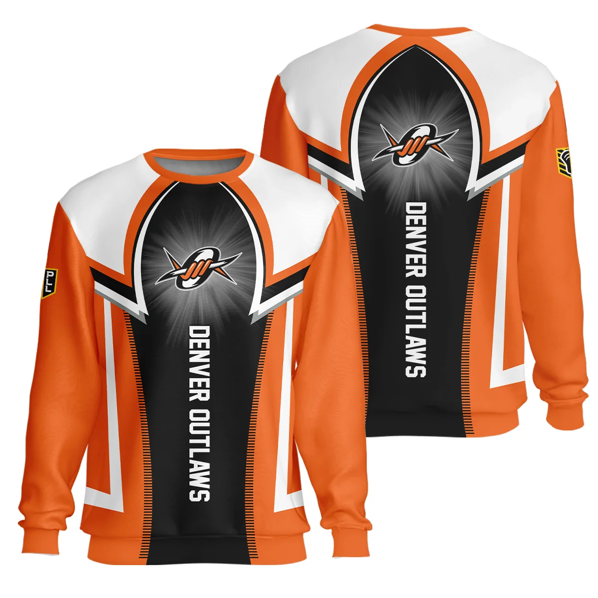 Background Color Mix Unisex Sweatshirt Denver Outlaws Premier Lacrosse League All Over Prints HOPLL220724A01DENSW