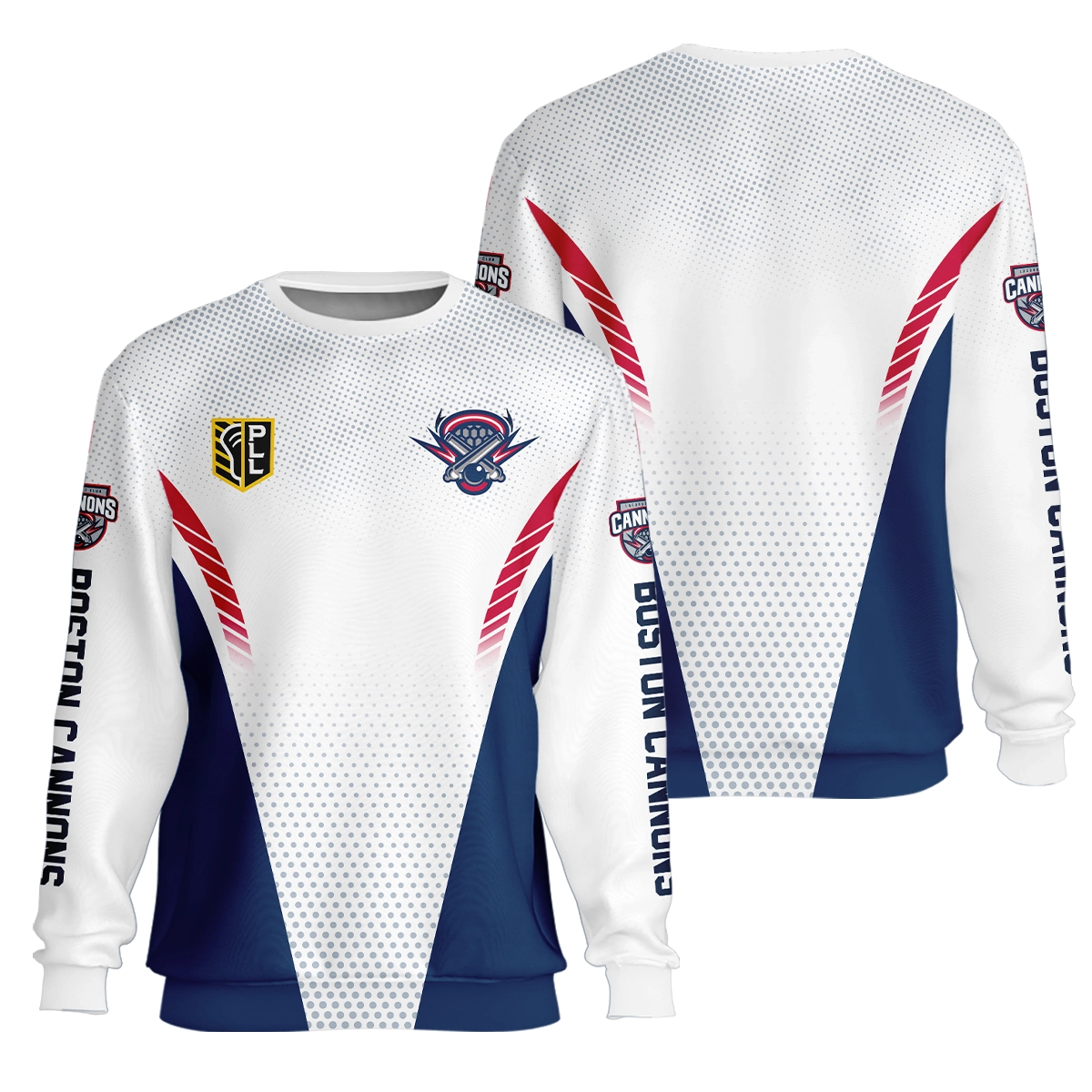 Sport Mix Color Color Unisex Sweatshirt Boston Cannons Premier Lacrosse League All Over Prints QTLC220724A2BOSZVPL