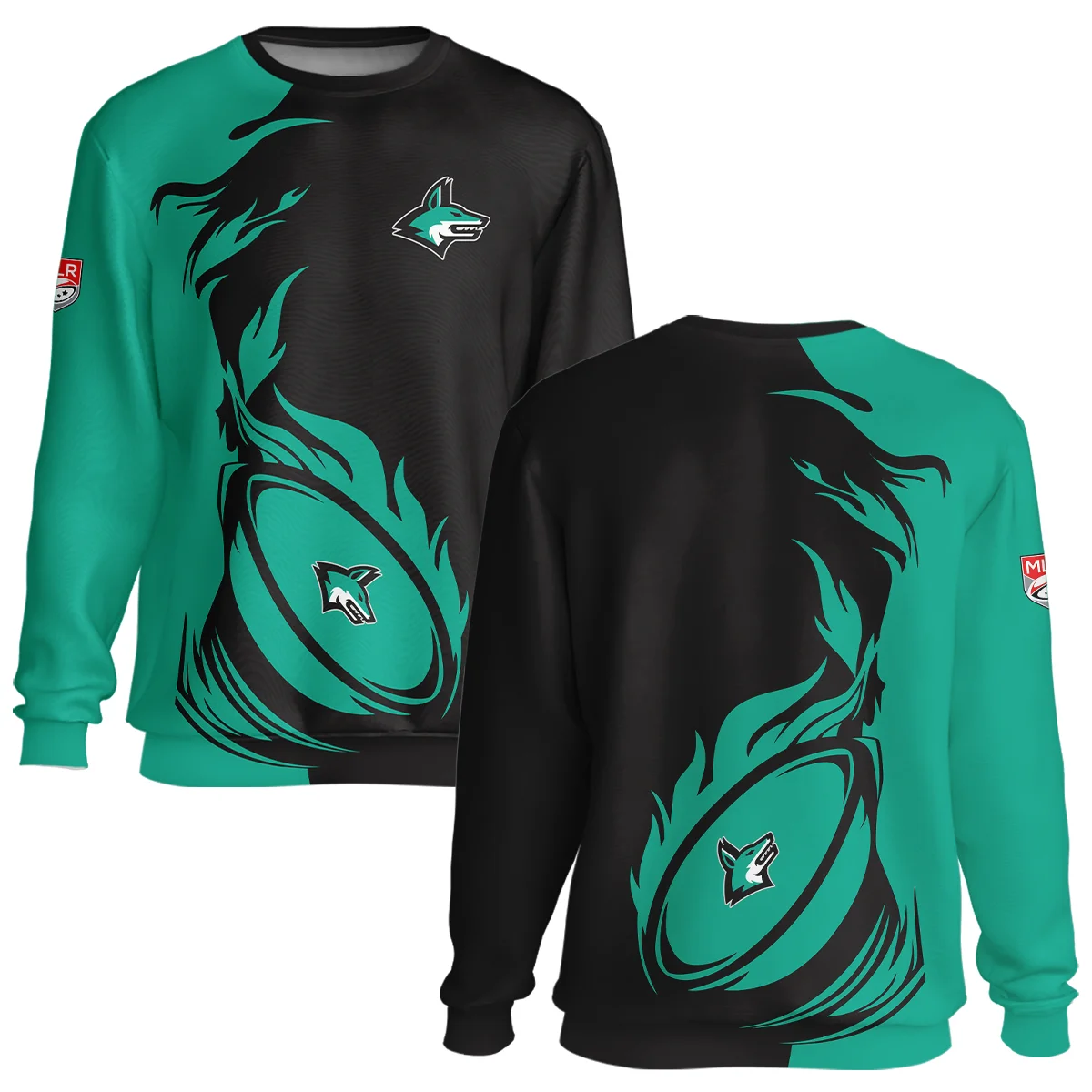 Rugby Fire Color Unisex Sweatshirt Dallas Jackals Major League Rugby All Over Prints QTRB200724A1DALZVPL